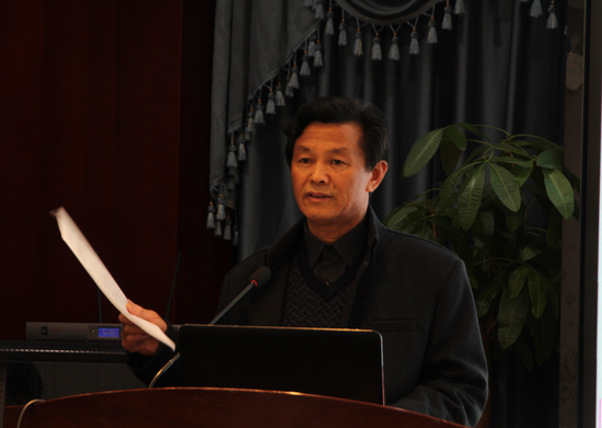 省志愿服务联合会会长段贤来发言