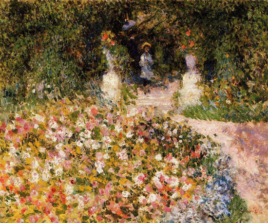 《花园》The Garden，1875. 皮埃尔.雷诺阿