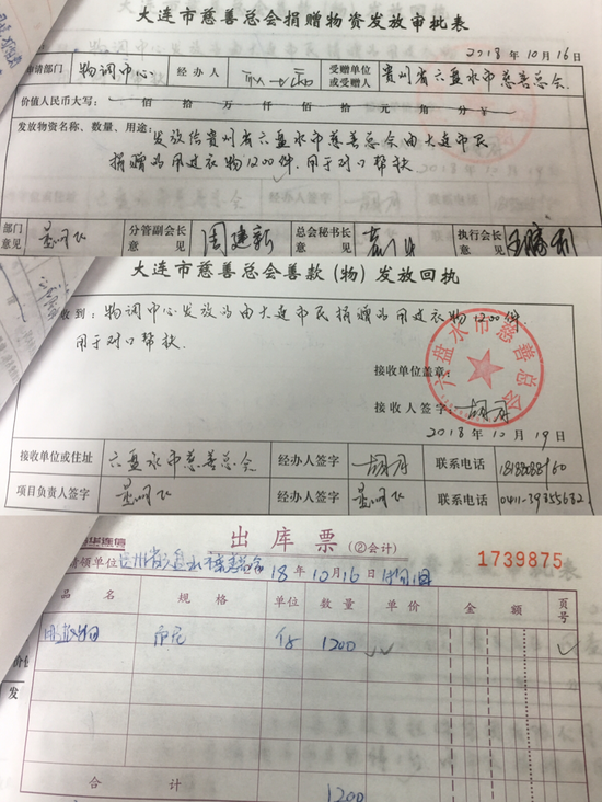 旧衣物的每笔发放,市慈善总会都会执行一套完整、严谨的手续