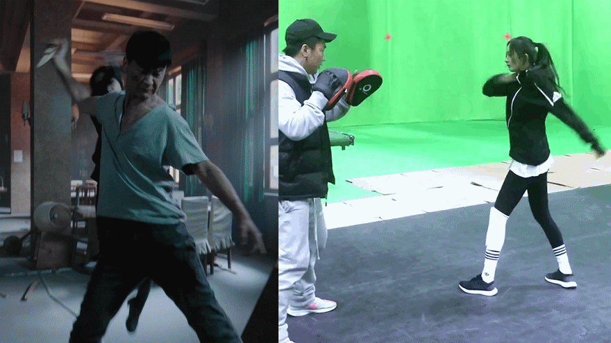 杨幂《刺杀小说家》动作戏太帅了