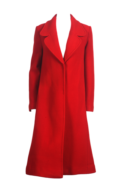 Ochirly红色大衣 市场价2590元 小镇价1295元