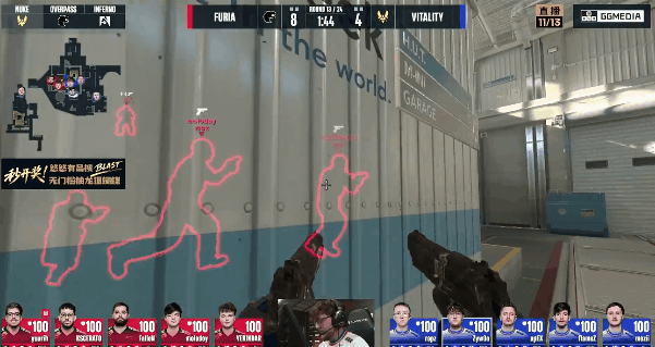 【蜗牛电竞】BLAST对抗赛S2:再次猎杀!FURIA 2-1 Vitality【EV扑克小游戏官网】