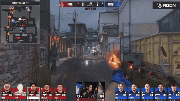 布达佩斯Major第二阶段：有惊无险！PUA 2-1 M80