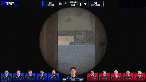 BLAST赏金赛S2：弹雨流星！paiN 2-1 NIP