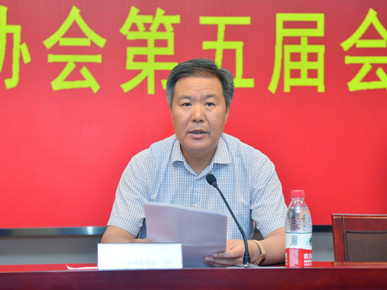 江苏省体育总会副主席、南京体育学院党委书记朱传耿发表讲话
