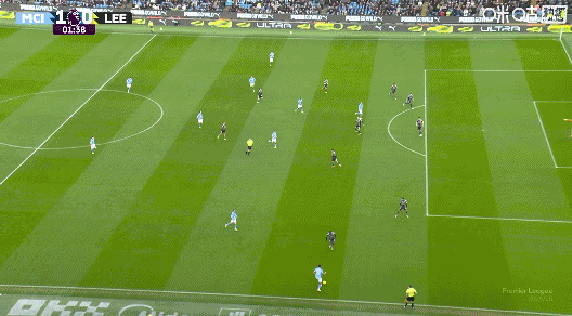 先赛距榜首4分！曼城3-2利兹联 福登双响+绝杀格瓦破门+送点