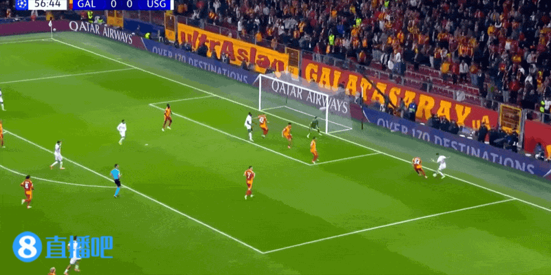 欧冠3连胜终结！加拉塔萨雷0-1圣吉尔联合 戴维制胜球萨拉中柱