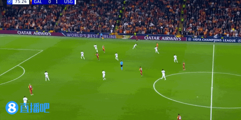 欧冠3连胜终结！加拉塔萨雷0-1圣吉尔联合 戴维制胜球萨拉中柱