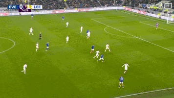 英超-埃弗顿1-1利兹联 贾斯汀破门巴里连场建功勒温、盖耶中框