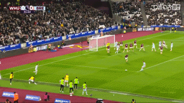 英超-布伦特福德2-0客胜西汉姆 蒂亚戈屡失良机+破门延森补时建功