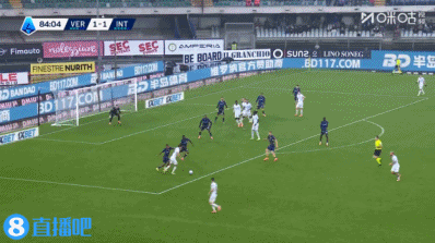 93分钟绝杀!国米2-1维罗纳距榜首1分 巴雷拉造乌龙泽林斯基破门