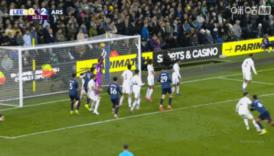 止3轮不胜！阿森纳4-0利兹联 马杜埃凯助攻+造乌龙约克雷斯破球荒