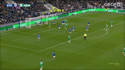 联赛两连胜！纽卡4-1埃弗顿 佳夫双响皮克福德失误沃尔特马德破门