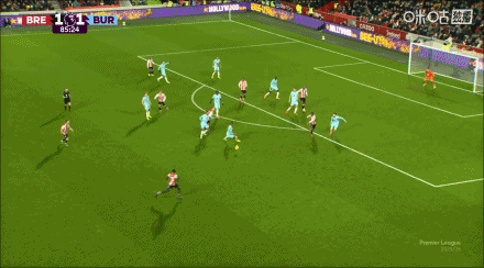 英超-布伦特福德3-1送伯恩利4连败 蒂亚戈双响瓦塔拉破门+造点