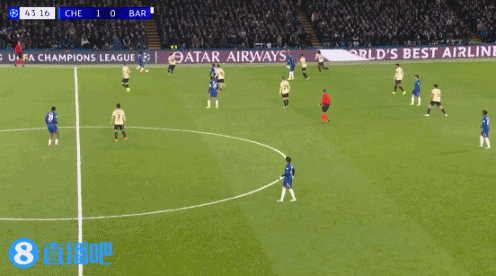 三连胜！切尔西3-0轻取巴萨 埃斯特旺一条龙德拉普建功阿劳霍红牌