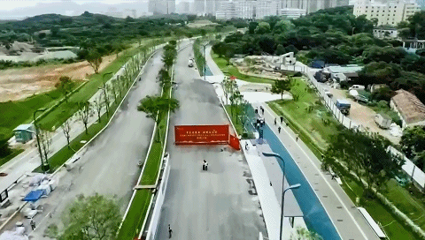 楼环路航拍图
