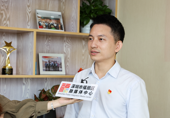 福田区政务服务数据管理局局长罗耿彪接受采访