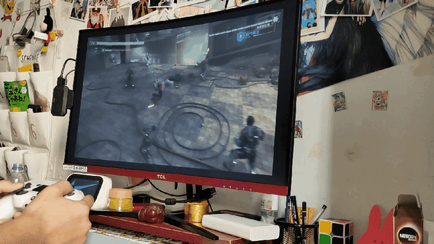 peakdo 60hz 毫米波无线投屏器对投屏画面的保留非常的完整,在玩游戏