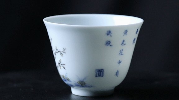 五彩十二花神杯,康熙御窑巅峰,古彩世家复刻 || Chin@美物