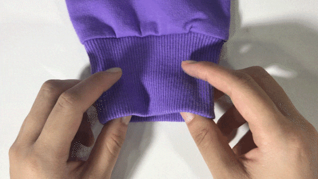 △袖口不易变形