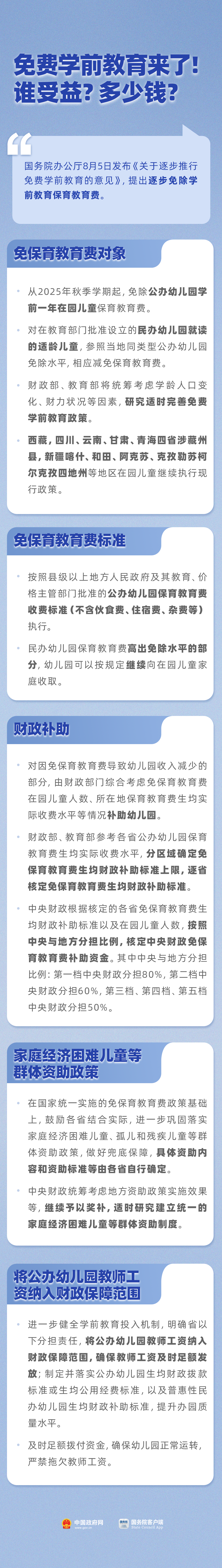 免费学前教育来了！谁受益？多少钱？