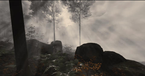 游戏中，狂风会吹动树枝摇曳，而雨雪天气下也能看到树叶上结冰或是积雪