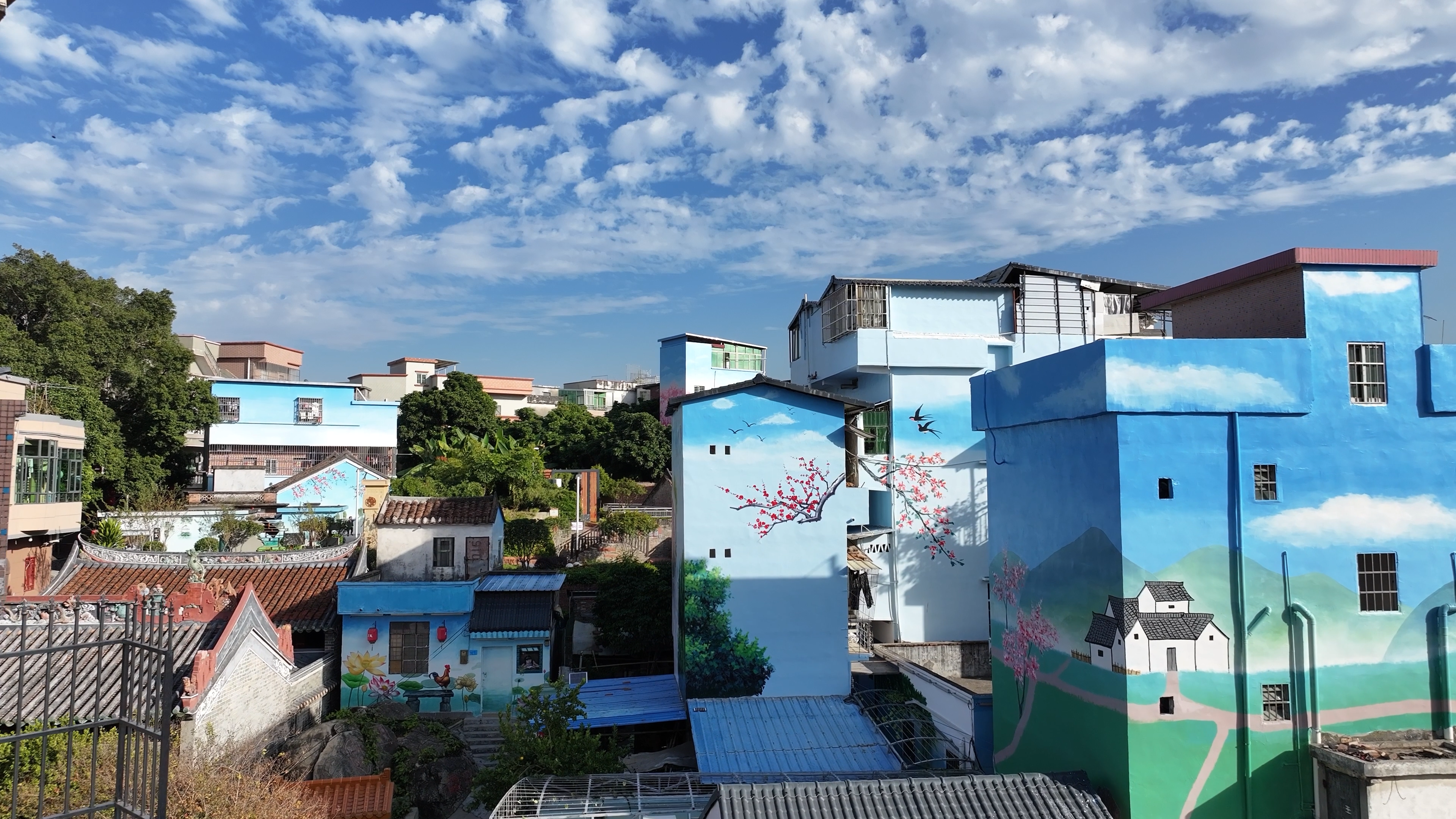 改造後的石鼓社區，成為了美麗宜居的花園社區。受訪者供圖