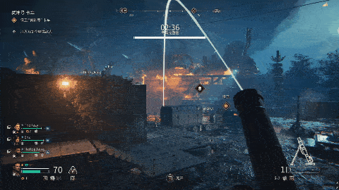 使用零件解锁的迫击炮对尸潮展开火力覆盖