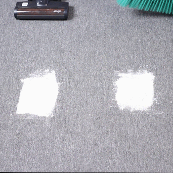 地毯吸灰对比