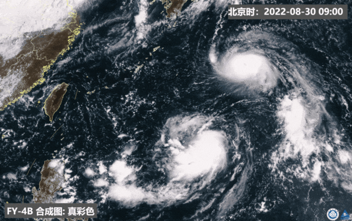 台风 “轩岚诺”动态图 制图/国家卫星气象中心 韩博威 