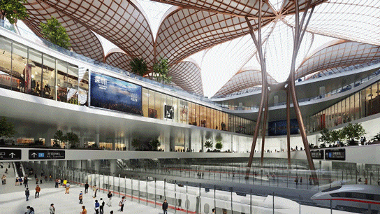 机场东枢纽效果图（图源：深圳地铁）
