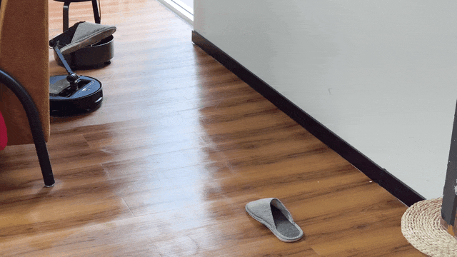 将第二只拖鞋放到鞋子归纳区