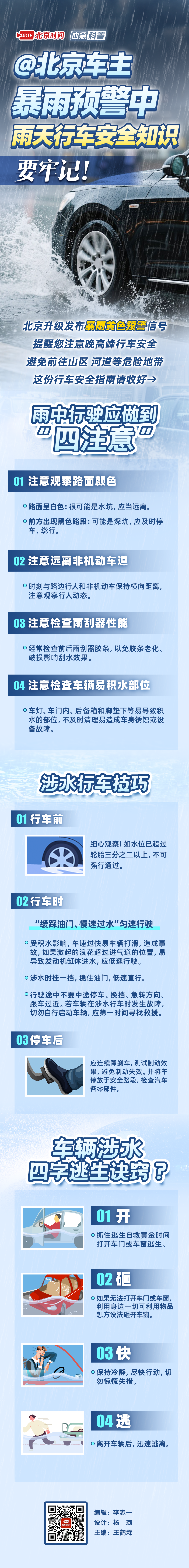 北京暴雨黄色预警中！下班开车您谨慎慢行