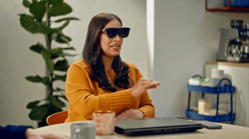 ▲ Project Aura，眼镜外形，体验类似 aR 头显