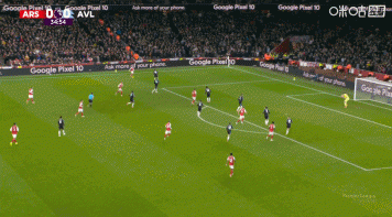 年度收官！阿森纳4-1终结维拉11连胜 枪手4人破门热苏斯复出首球