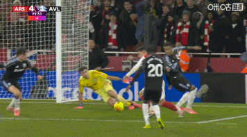 年度收官！阿森纳4-1终结维拉11连胜 枪手4人破门热苏斯复出首球