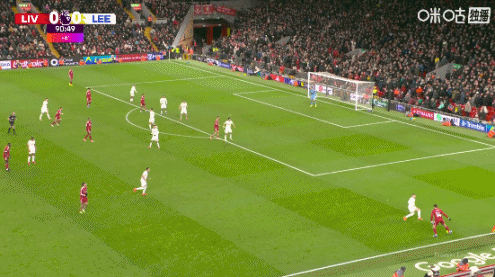 联赛3连胜终结!利物浦0-0利兹联 埃基蒂克失空门维尔茨屡失良机