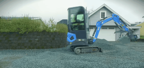 挖掘机工作动画