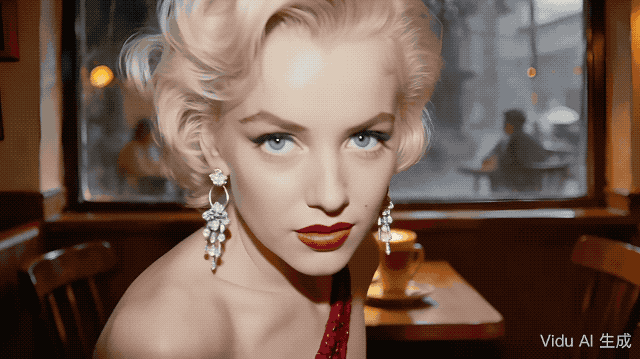 ▲测试公式：@群像对峙@小李子和@梦露@浪漫依恋氛围，背景是@咖啡店