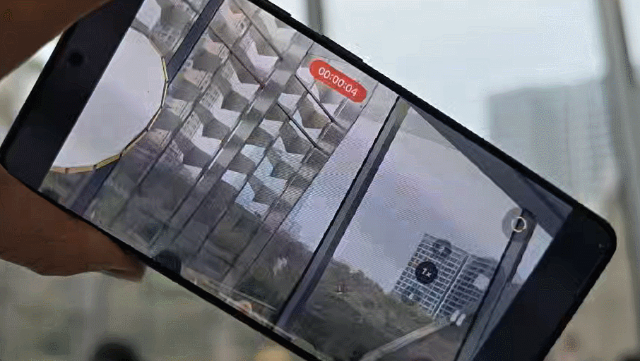 ▲即便大幅晃动，手机拍摄视频依然较为稳定