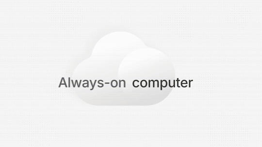 「云主机」这个由 Manus 兴起、时下大火的概念，也被 2.0 更新包含在内｜图片来源：Manus
