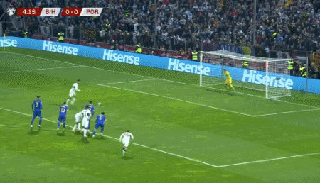 欧预赛-C罗连场双响B费坎塞洛破门 葡萄牙5-0波黑
