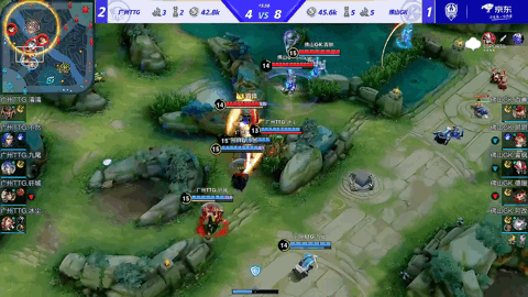 广州TTG。冰尘张飞大招喷到三人