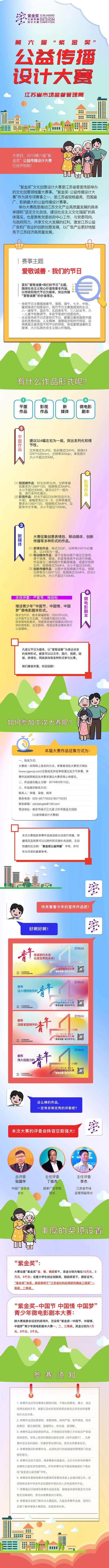 第六届“紫金奖·公益传播设计大赛”作品征集中