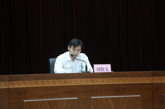 刘俊文副市长发表讲话