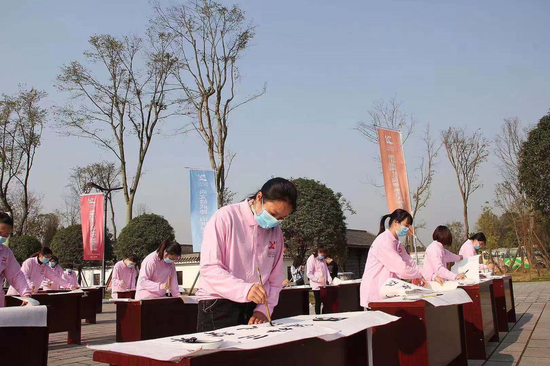 夯实文化事业发展根基,推动文,体,旅,产深度融合发展,让蓬溪书法享誉