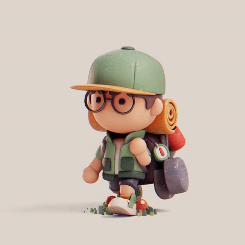 萌趣十足的可爱3d角色设计nguyennhut