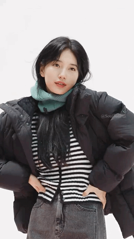 裴秀智 x guess 22fw 让沉闷的冬季穿搭也充满活力的suzy!