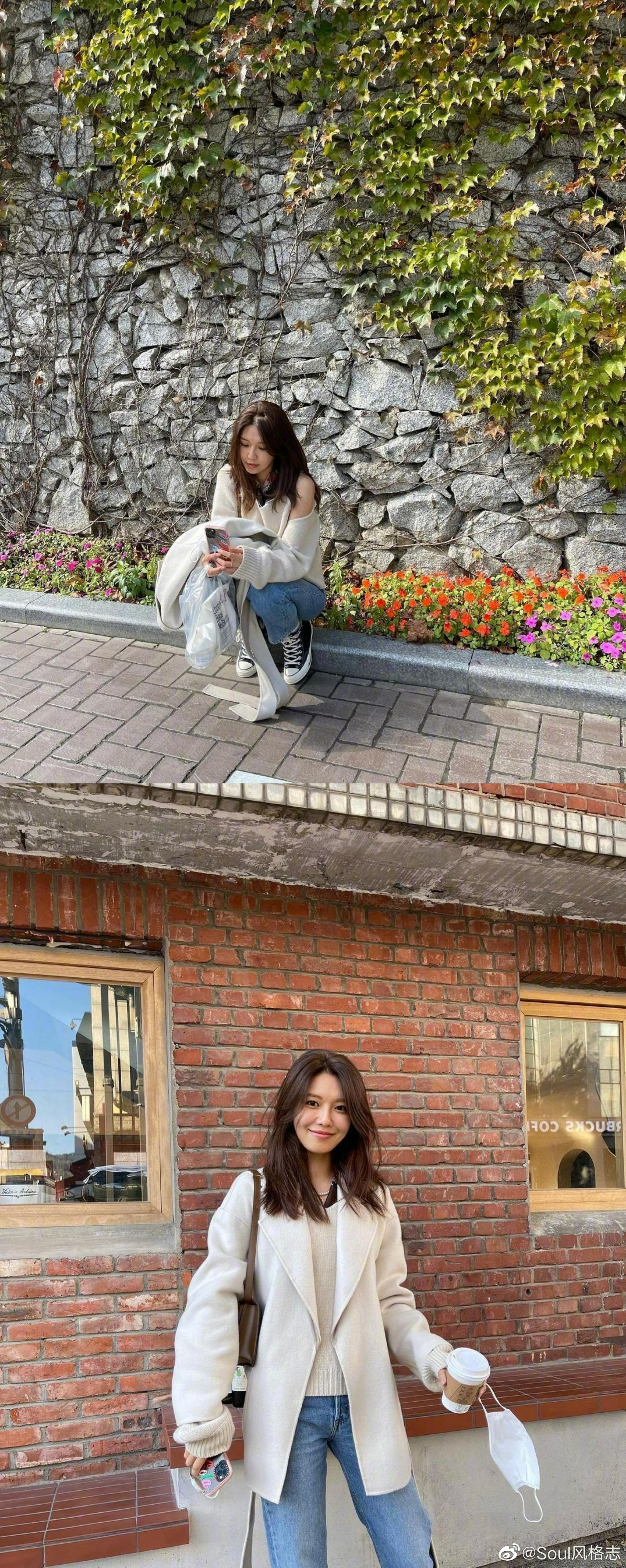 崔秀英ins穿搭分享高挑权的身材行走的衣架子