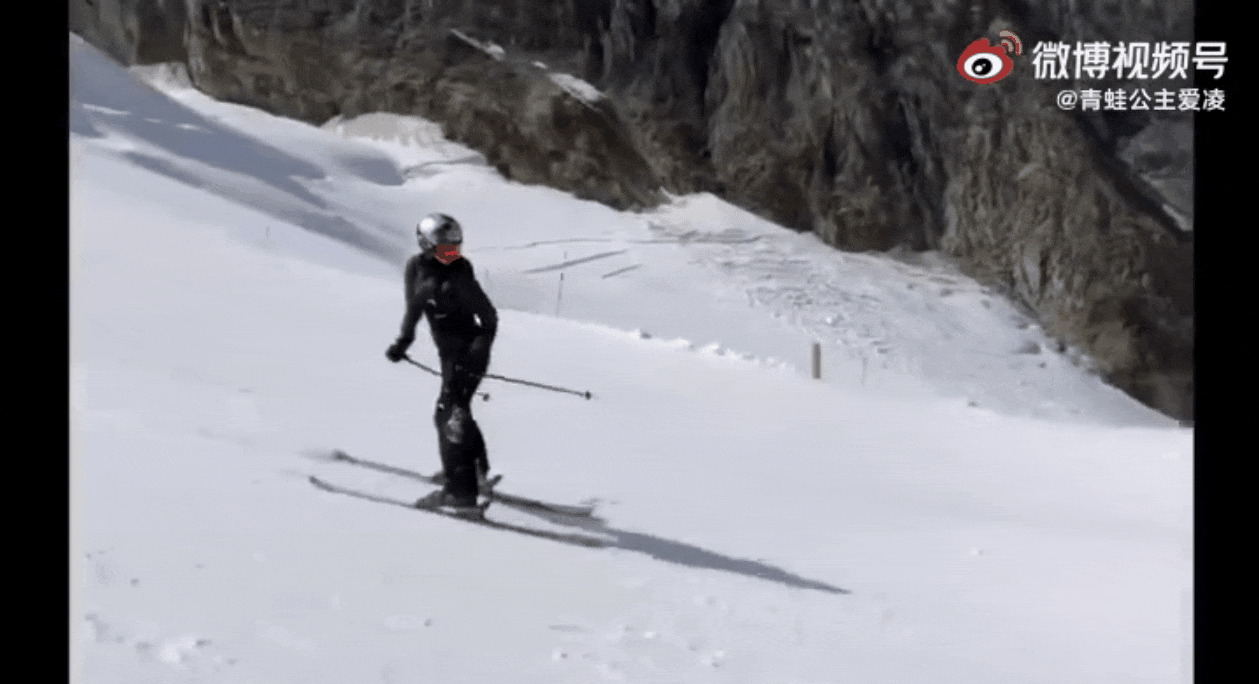 图片来源：谷爱凌微博截图。